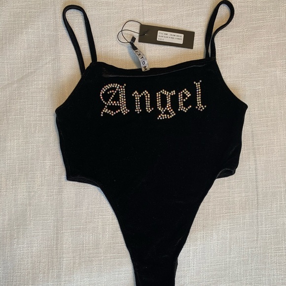 Motel Angel Velvet Body Suit - Picture 2 of 6